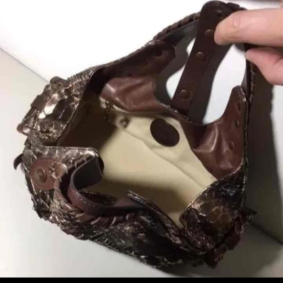 Chloe python dark leather bag - Picture 2 of 4